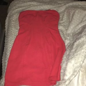 Orange sleeveless dress
